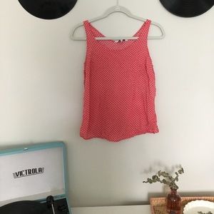 Old Navy floral red tank top!  SMALL!